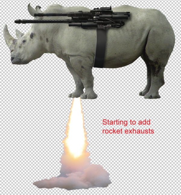 Creation of Rocket powered assault rhino: Step 4